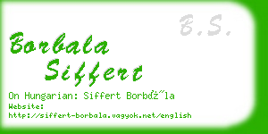 borbala siffert business card